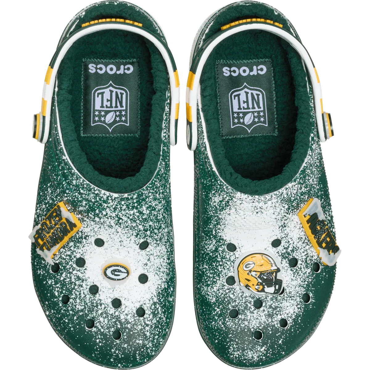 Crocs Классические сабо с подкладкой NFL Green Bay Packers