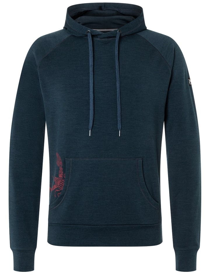 

Толстовка super.natural Merino Hoodie FAVOURITE LOBSTER, синий