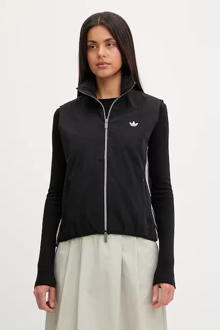 Жилет спортивный с лампасами Adidas Originals, черный
