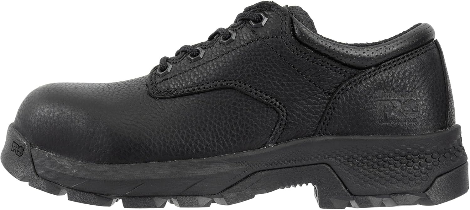 Timberland PRO мужские рабочие ботинки Titan EV Oxford с композитным защитным носком, Black 5, 8.5 Wide, Teak Trailblazer — фото 2