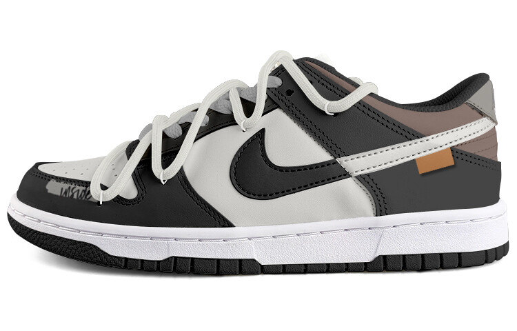

Кроссовки Nike Dunk Skateboarding Shoes Women's Low-top Gray, черный