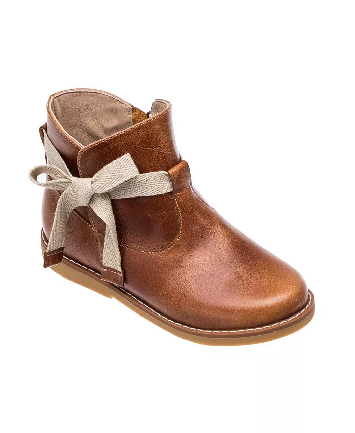 

Детские ботиночки Sunny Bootie с бантом для малышей и девочек Elephantito, коричневый