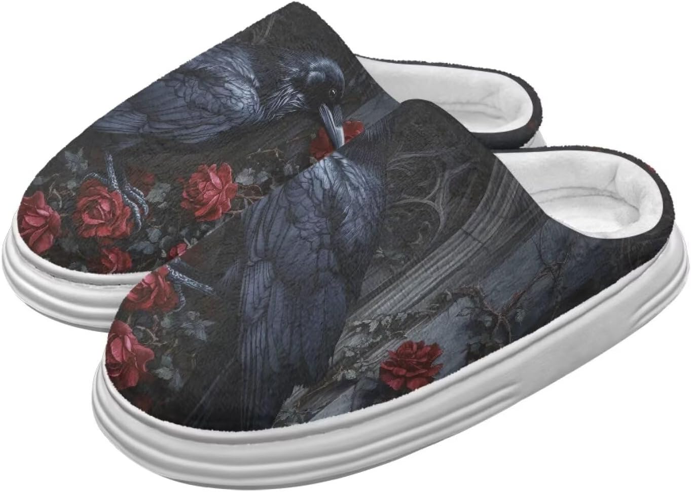 

Милые пушистые домашние тапочки для женщин и мужчин, мягкие плюшевые теплые праздничные тапочки, зимние уютные тапочки для спальни, размеры США 4-10 Chririnla, красный