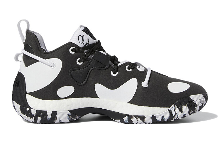 Баскетбольные кроссовки Harden Vol.6 Kids GS Low-top Black/white Adidas — фото 2
