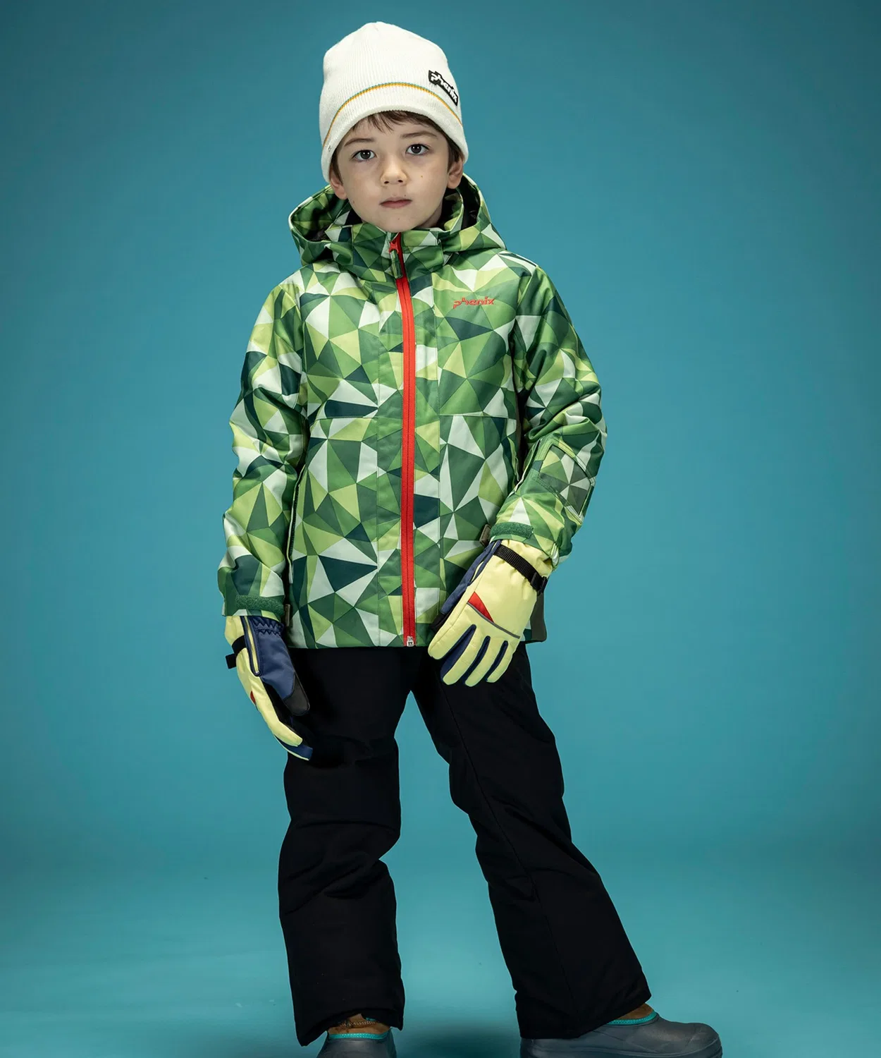 Детский ски-костюм phenix Playing in Snow Junior Two-piece хаки