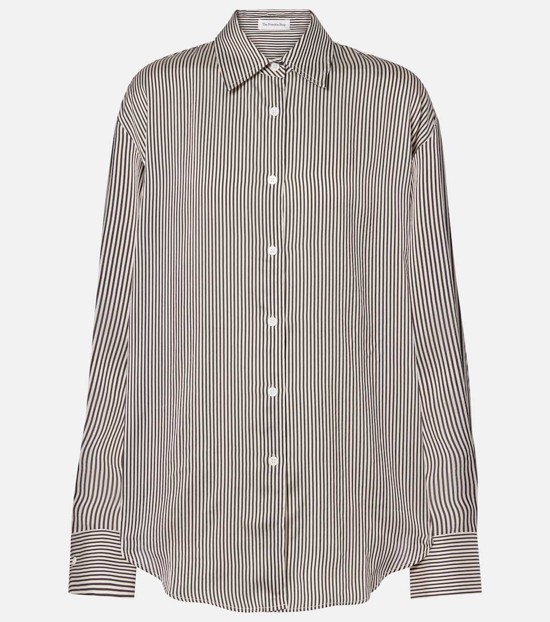 

Рубашка в полоску Lui The Frankie Shop, Black/White Stripe