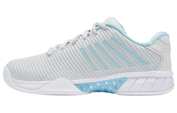 

K·SWISS Ке Свисс Амортизирующие противоскользящие низкие теннисные туфли женские серо-голубые