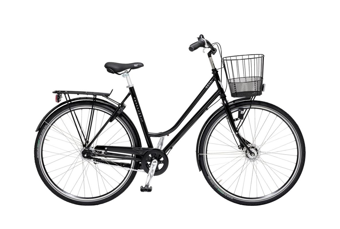 

Женский велосипед Skeppshult Nova 7-скоростной с корзиной Mirror black