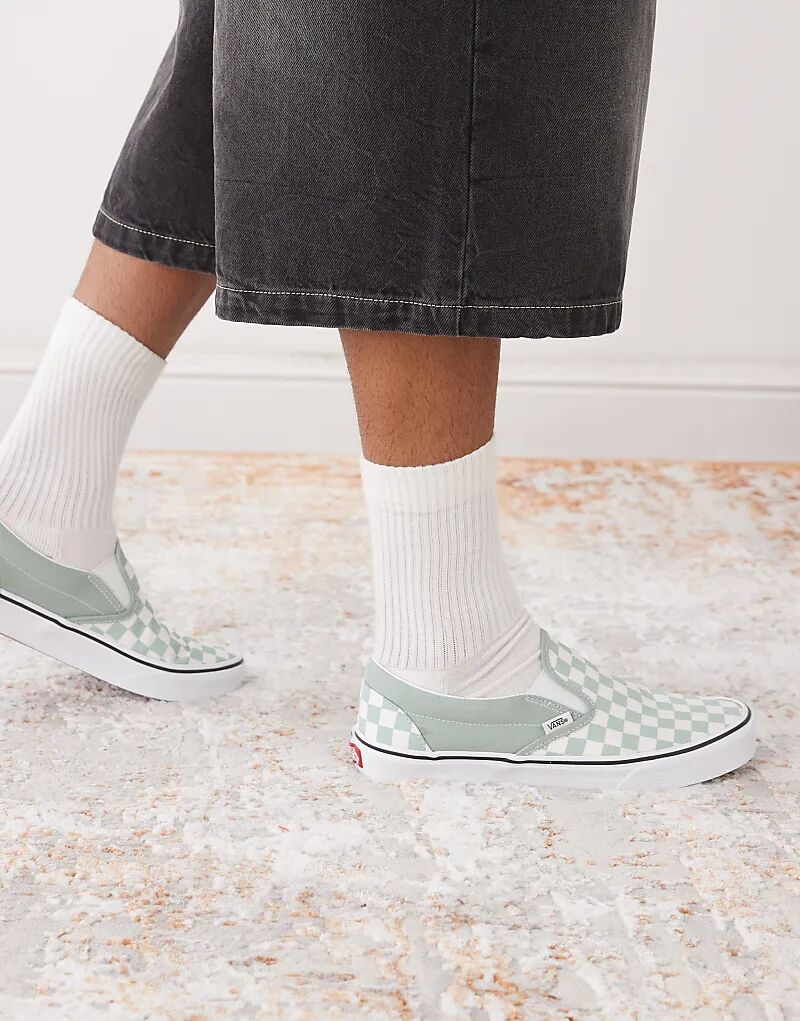 Кроссовки Vans Classic зеленого цвета