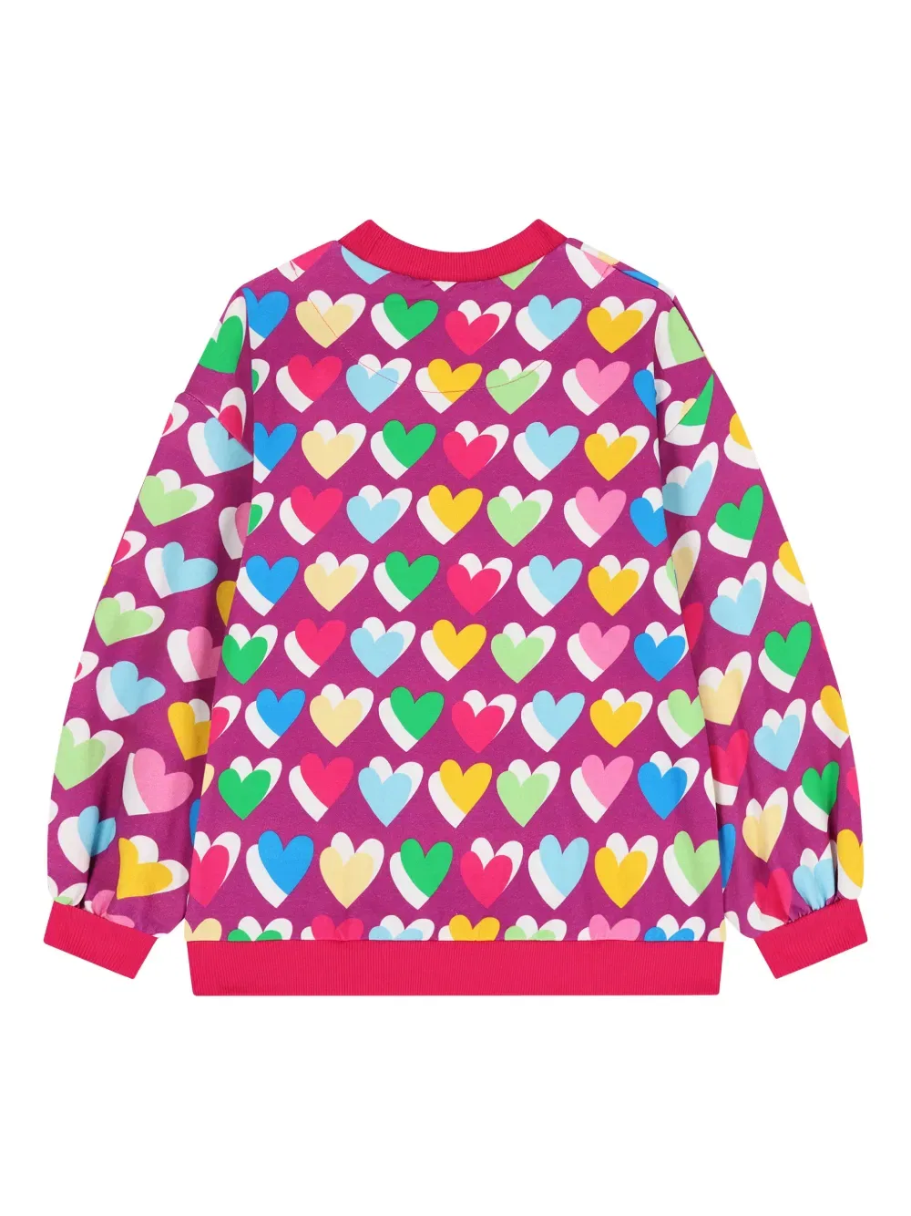 Толстовка с принтом в виде сердечек Agatha Ruiz De La Prada, фиолетовый — фото 2
