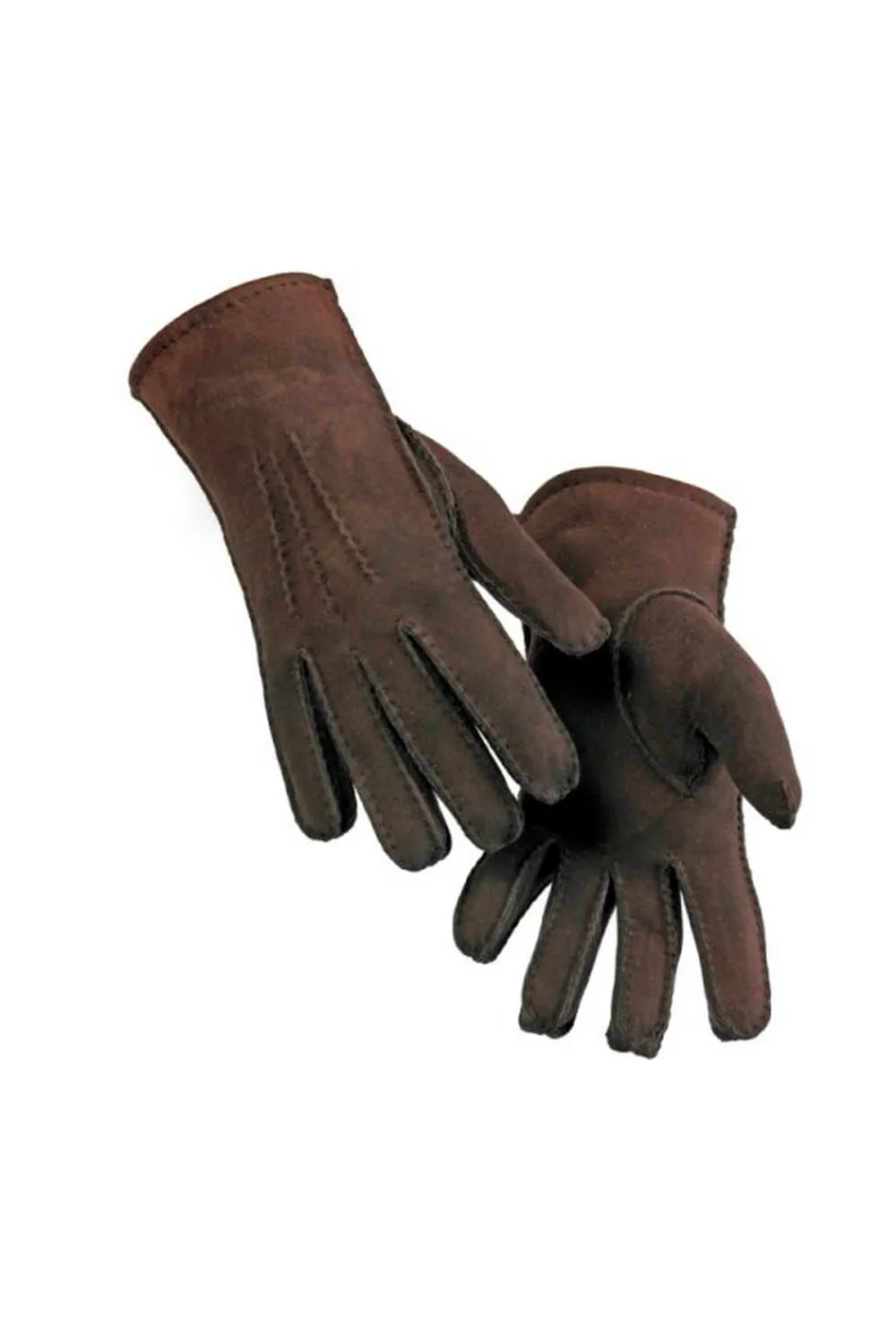 

Перчатки из овчины с трехточечной строчкой Eastern Counties Leather, коричневый