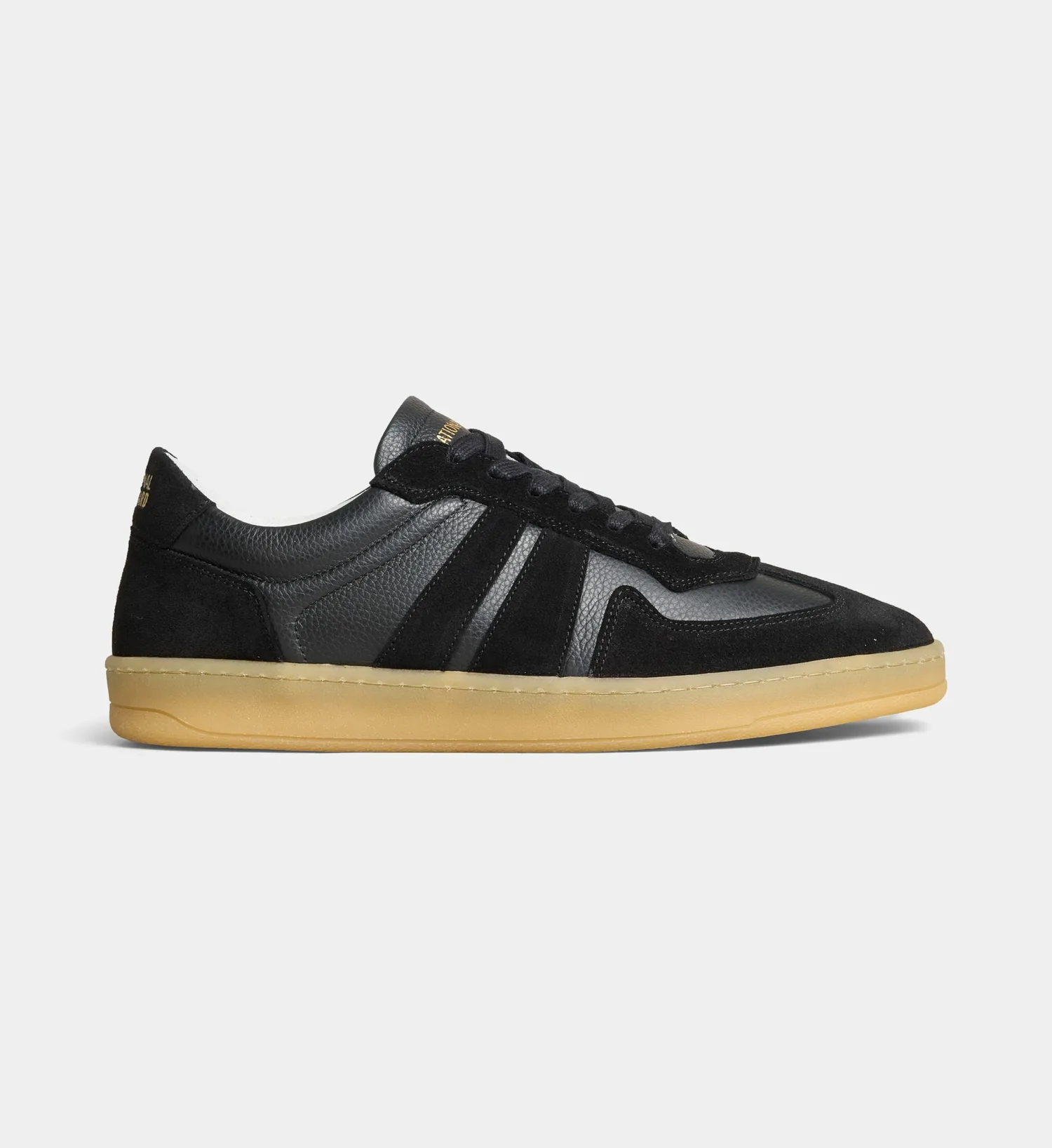 Низкие кеды 33-25F из кожи National Standard, черный