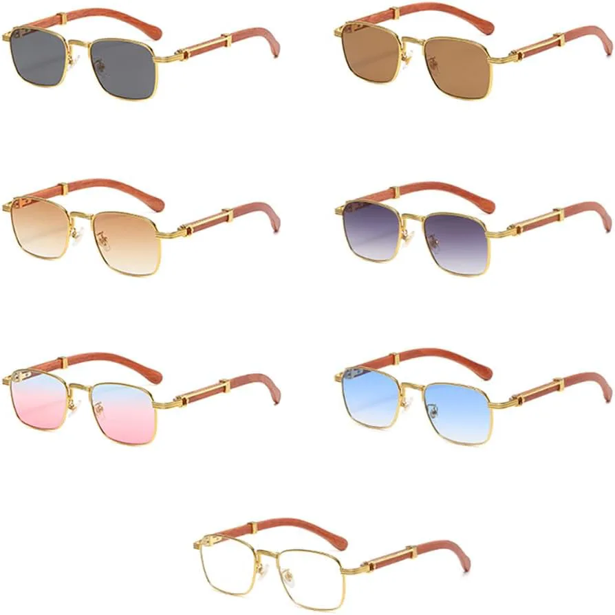 

Разноцветные солнцезащитные очки для женщин, ретро-солнцезащитные очки для мужчин, защита от УФ-излучения UV400, металлик, m23929 generic, Gold With Gray