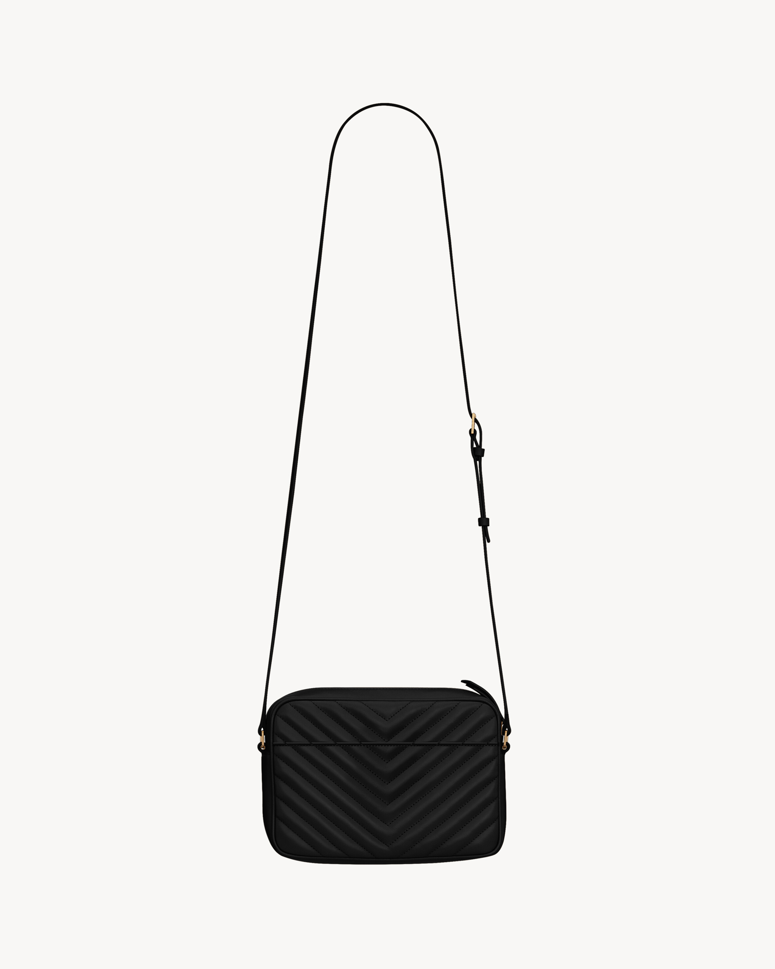 Камерная сумка LOU из стеганой кожи Saint Laurent, черный — фото 2