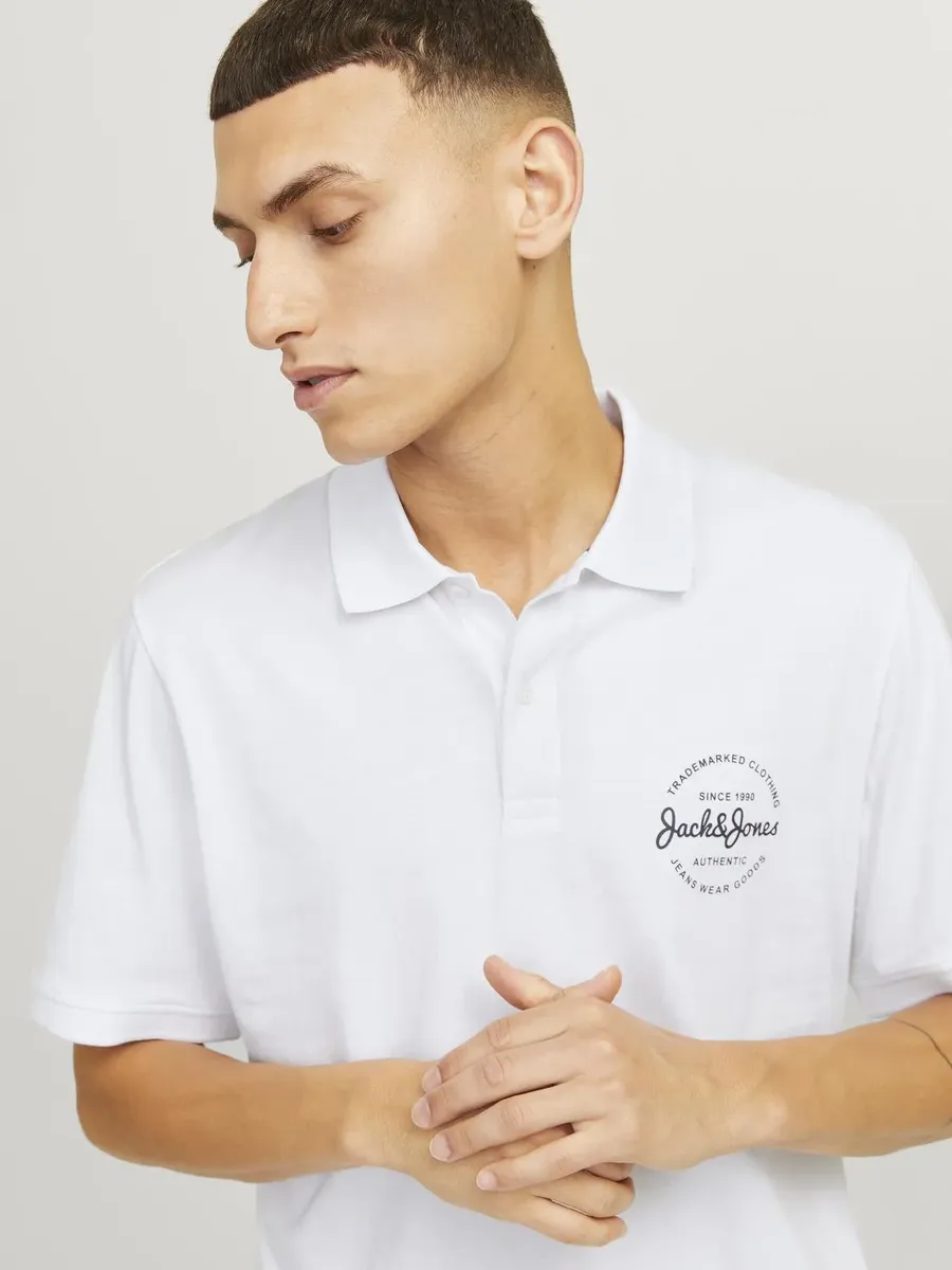 

Рубашка-поло Jack & Jones "JJFOREST POLO SS", белый