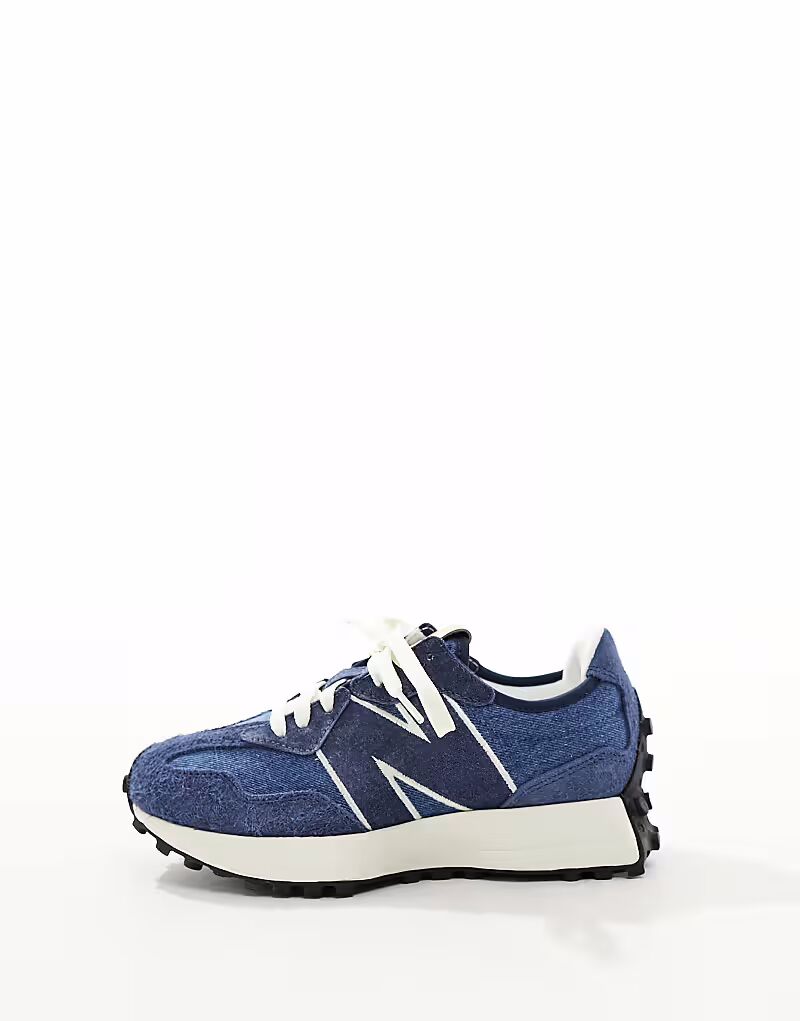 Кроссовки New Balance 327 синего цвета — фото 2