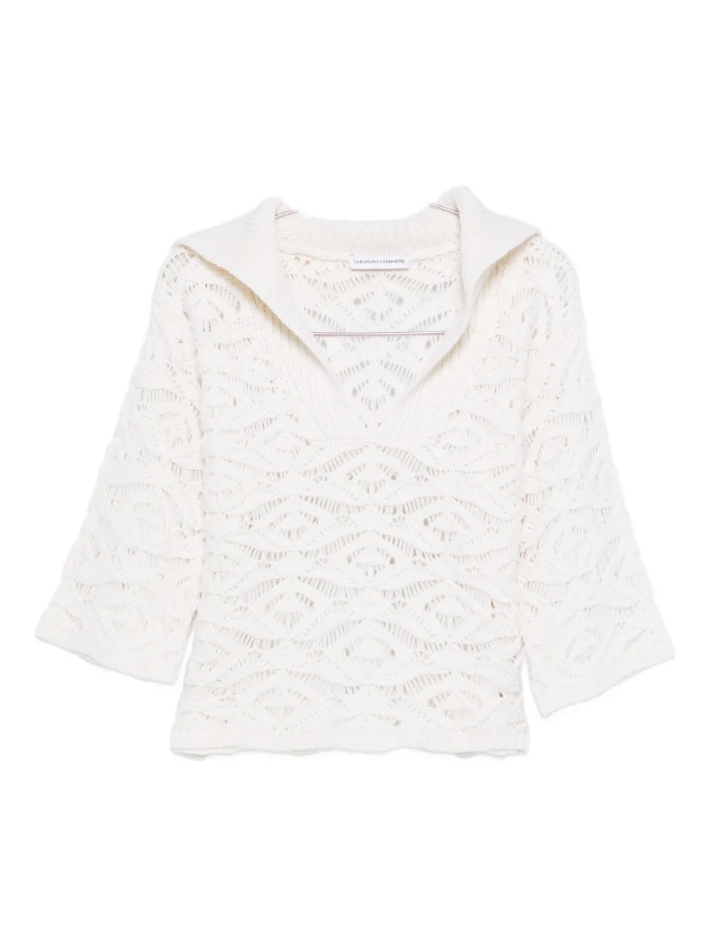

Свитер крупной вязки TABARONI CASHMERE, белый