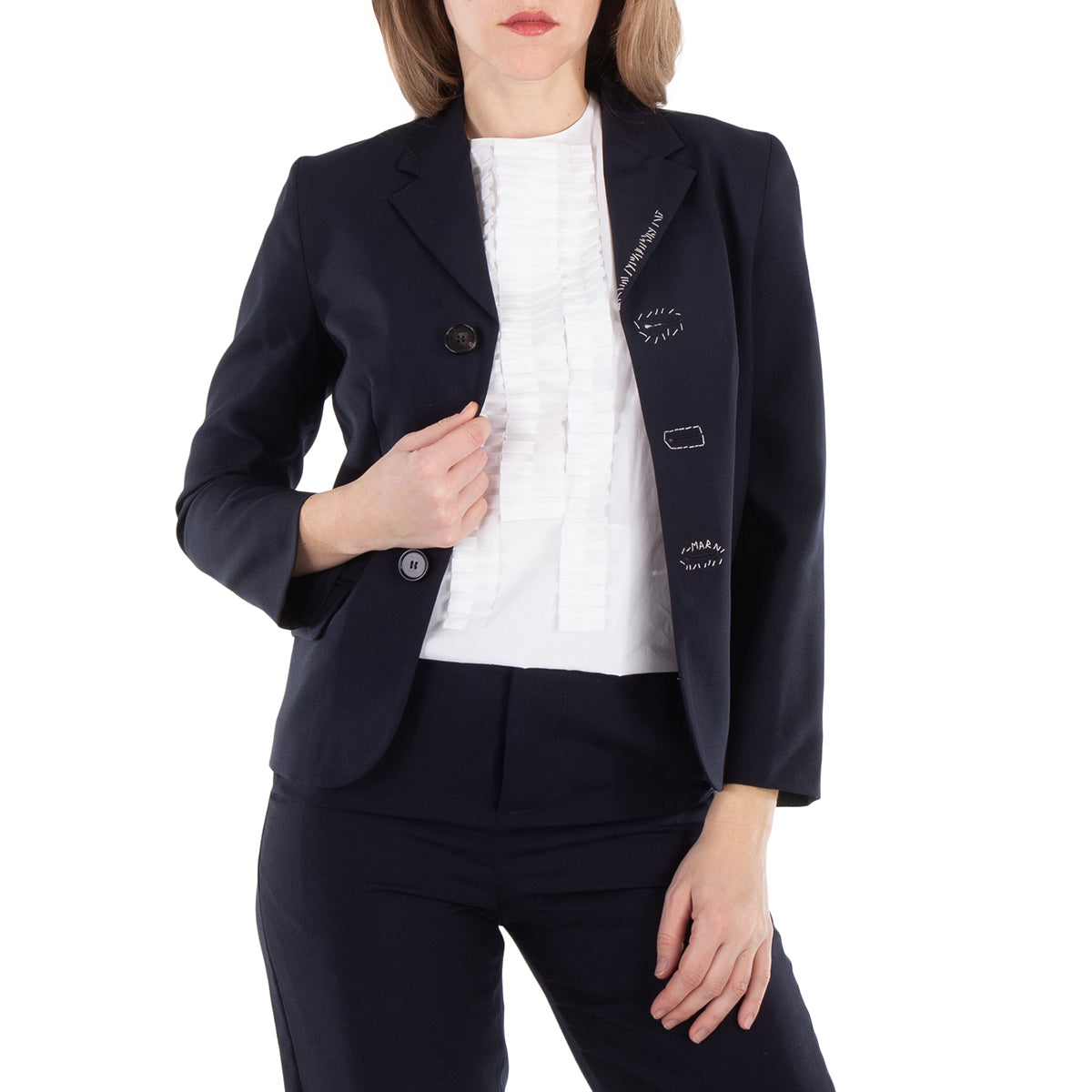 

Куртка из тропической шерсти Marni, черный