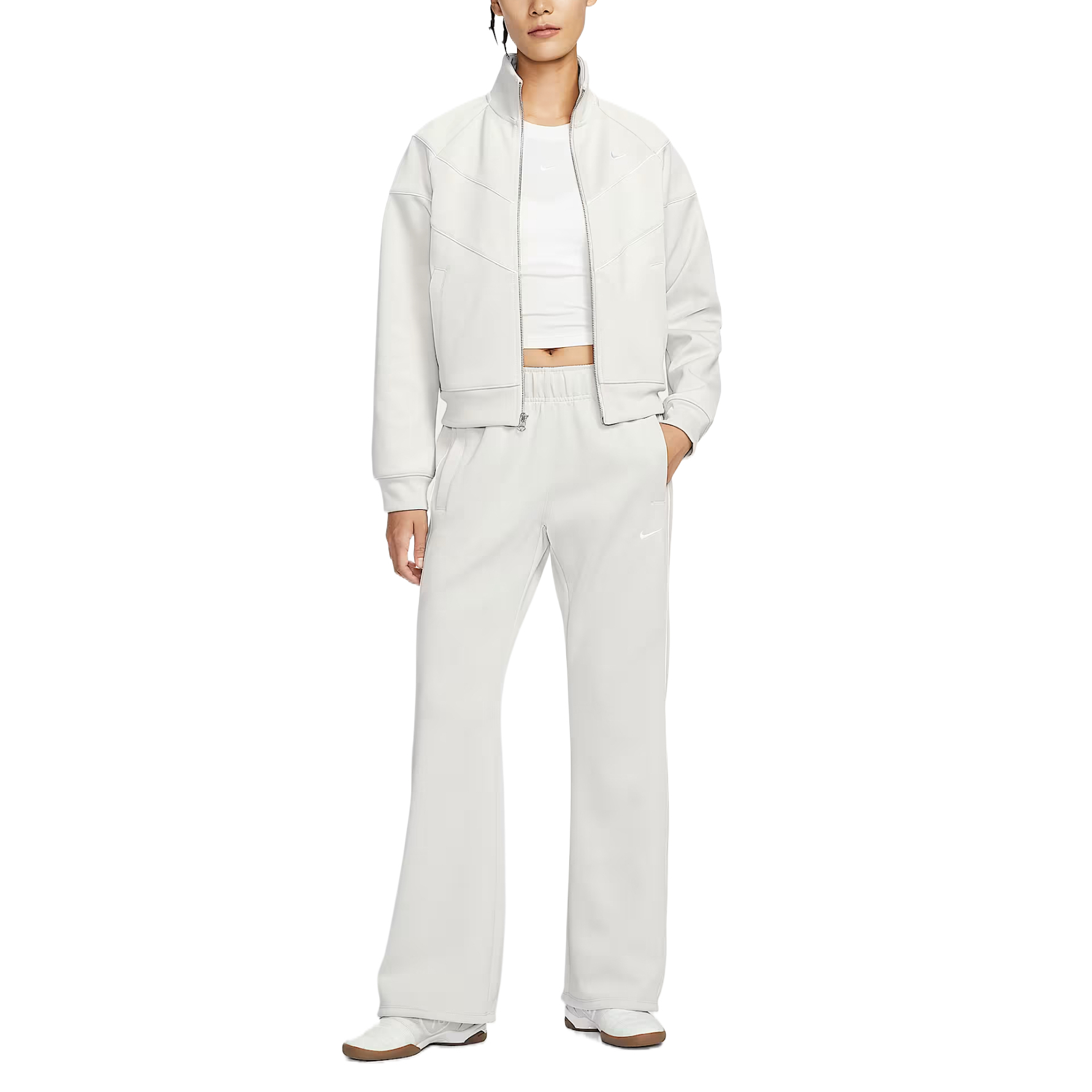 Вязаные спортивные штаны Women's Nike, светло bone/sail белый/sail белый — фото 4