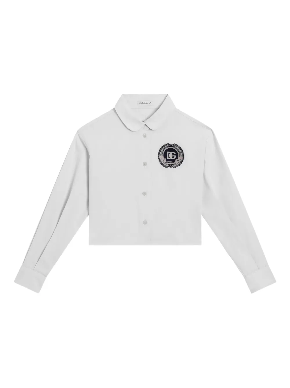 

Рубашка на пуговицах Dolce & Gabbana Kids, серый