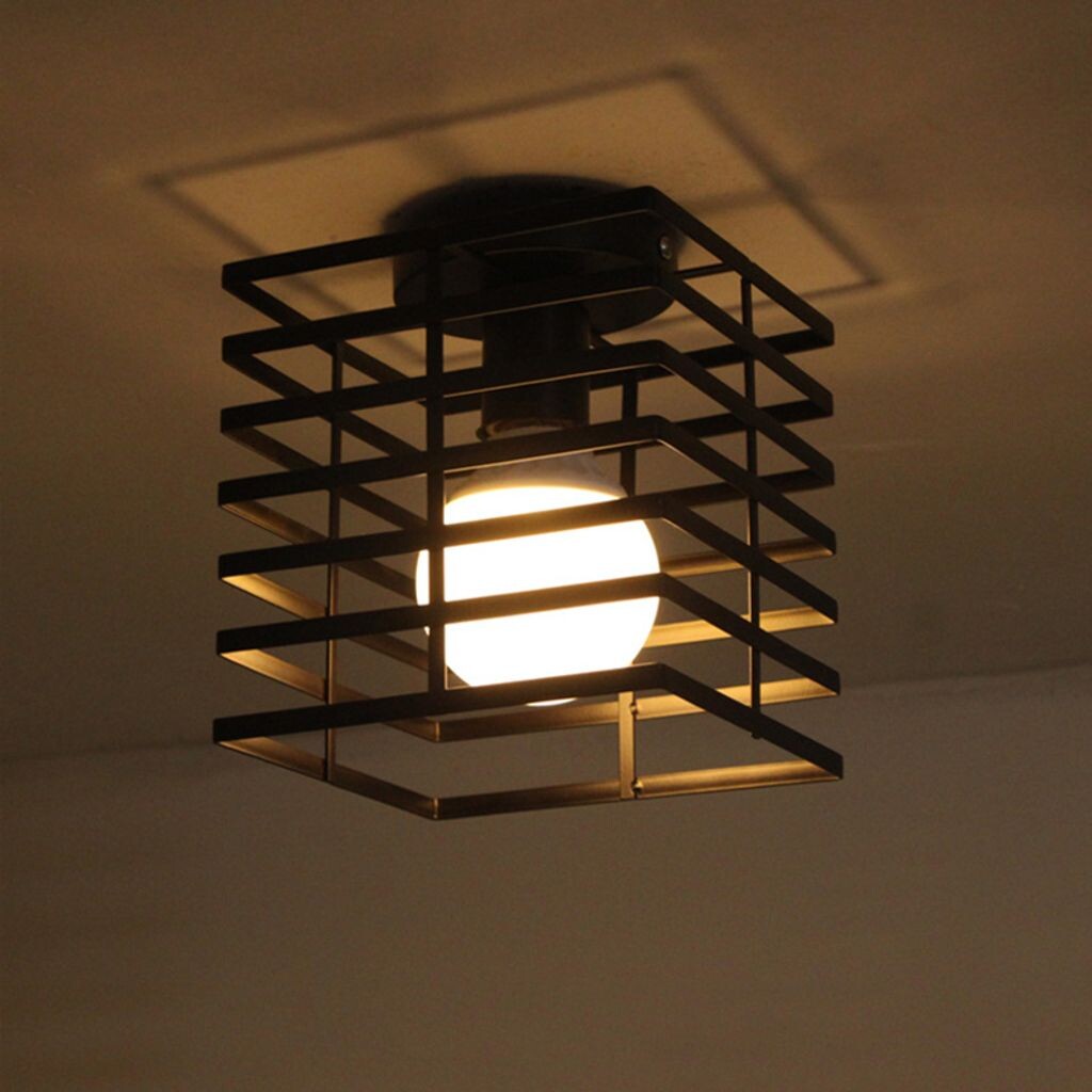 

Потолочный светильник подвесной светильник ретро проводной светильник 1 лампочка E27 цоколь винтажный стальной черный B.K.Licht homewell, серебро