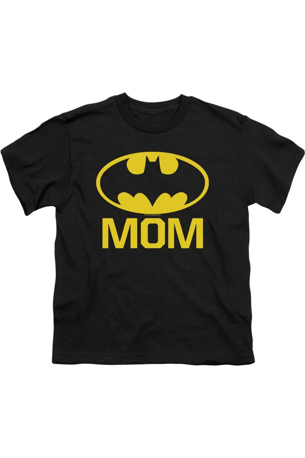

Футболка с коротким рукавом для детей "Мама Бэтмен" Gildan, черный