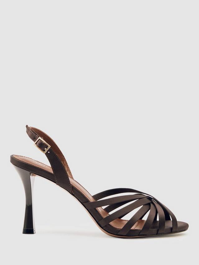 Сандалии Larissa с открытым носком Reiss, Chocolate