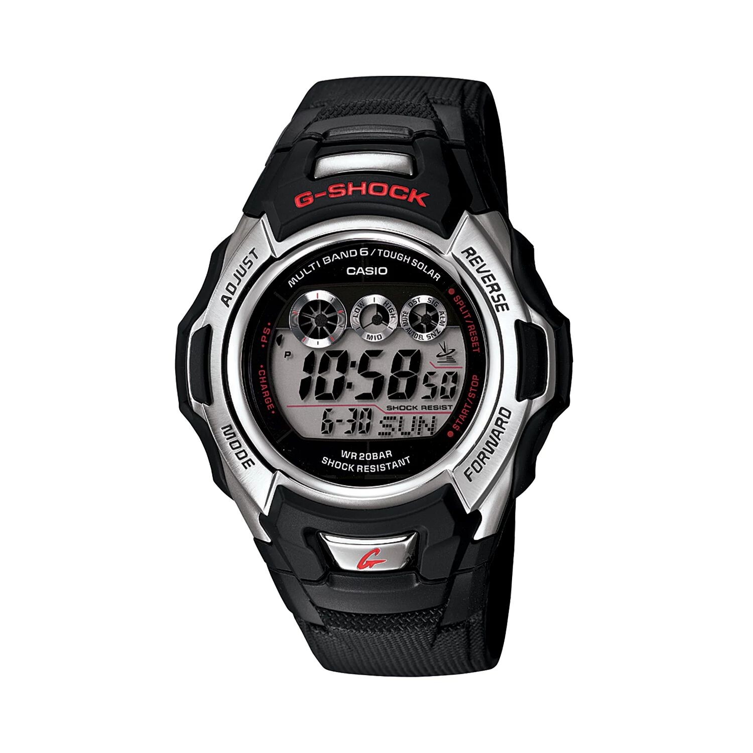 

Мужские часы Casio G-Shock Tough Solar Atomic с цифровым хронографом — GWM500A-1 Relic by Fossil