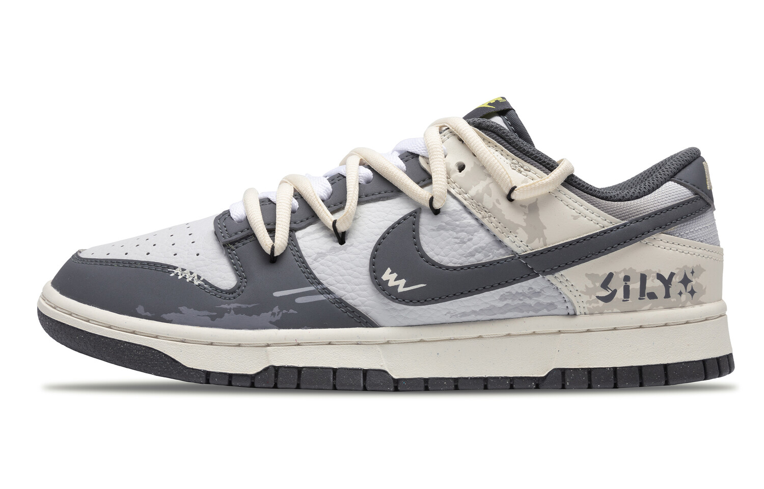

Кроссовки Nike Dunk Skateboarding Shoes Men Low-top Beige/Gray, серый