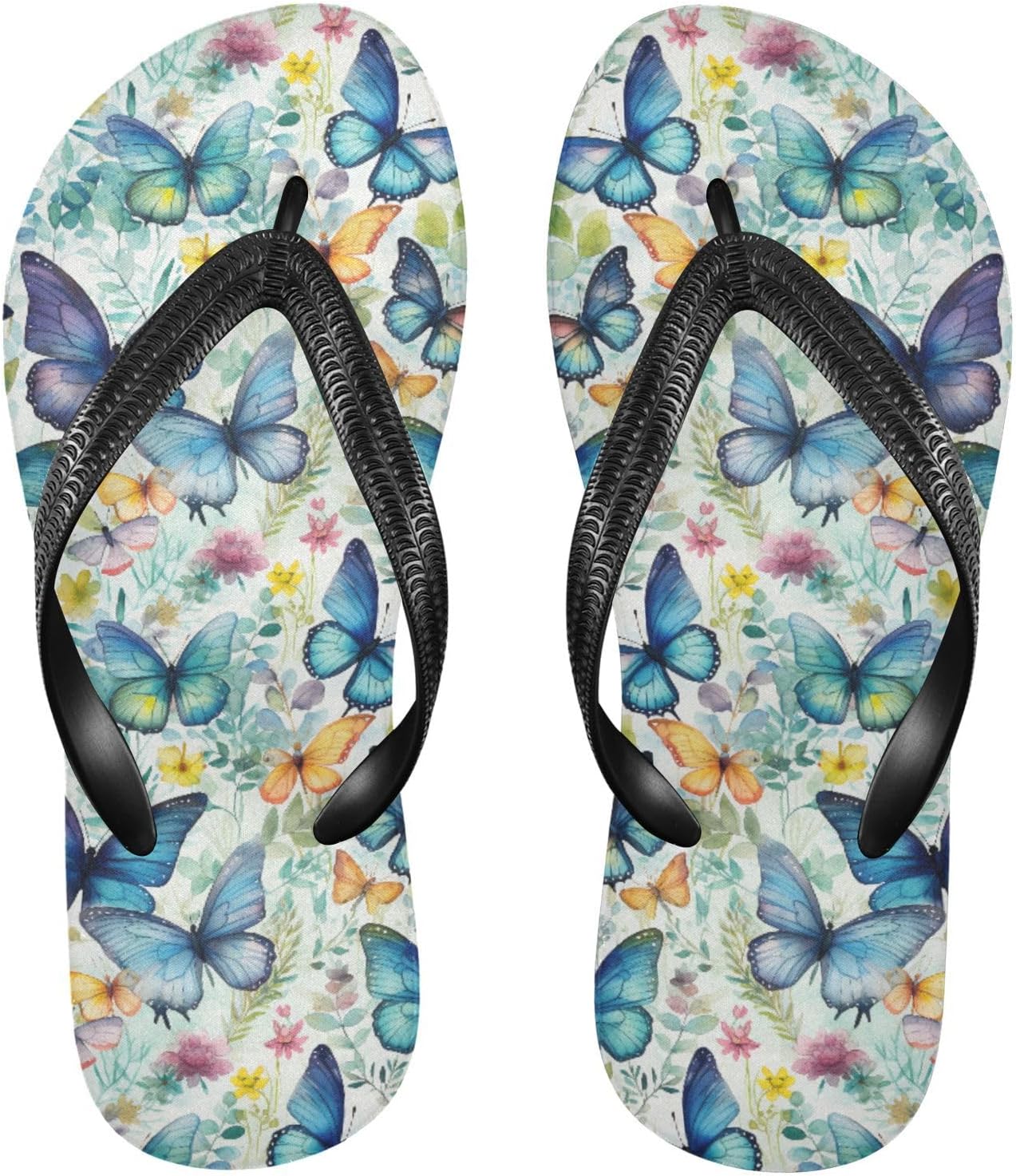

Шлепанцы MNSRUU для женщин и мужчин, Butterflies I 2860