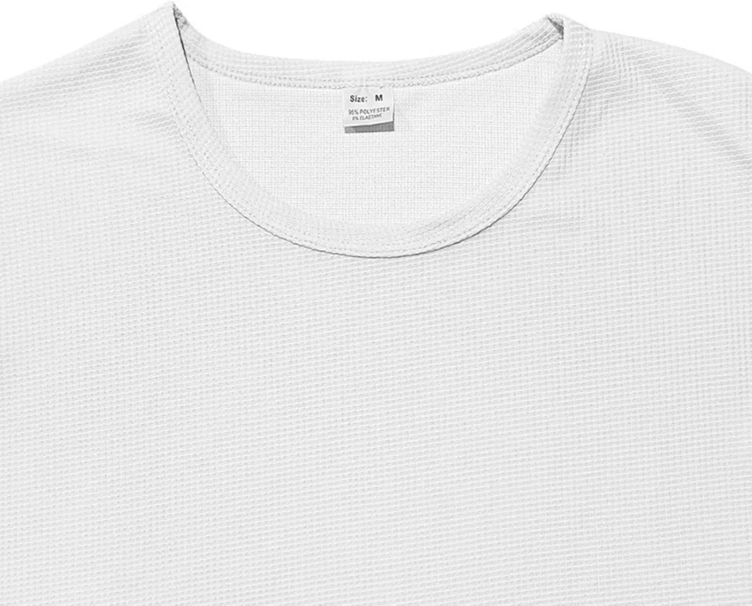 Мужская футболка с длинным рукавом Vintage Waffle Pullover Stretchy Soft fit Crewneck — фото 4