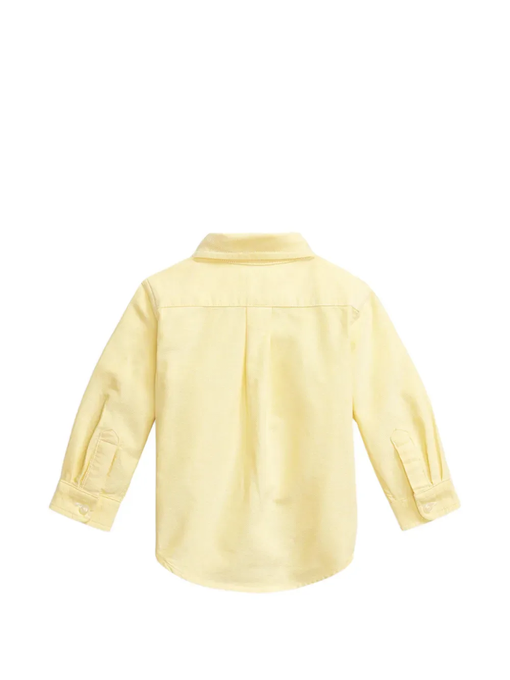 Рубашка оксфорд с вышивкой POLO RALPH LAUREN KIDS, желтый — фото 2