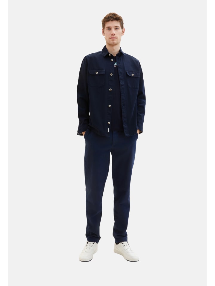 

Tom Tailor Футболка темно-синего цвета, Синий, Tom Tailor Футболка темно-синего цвета