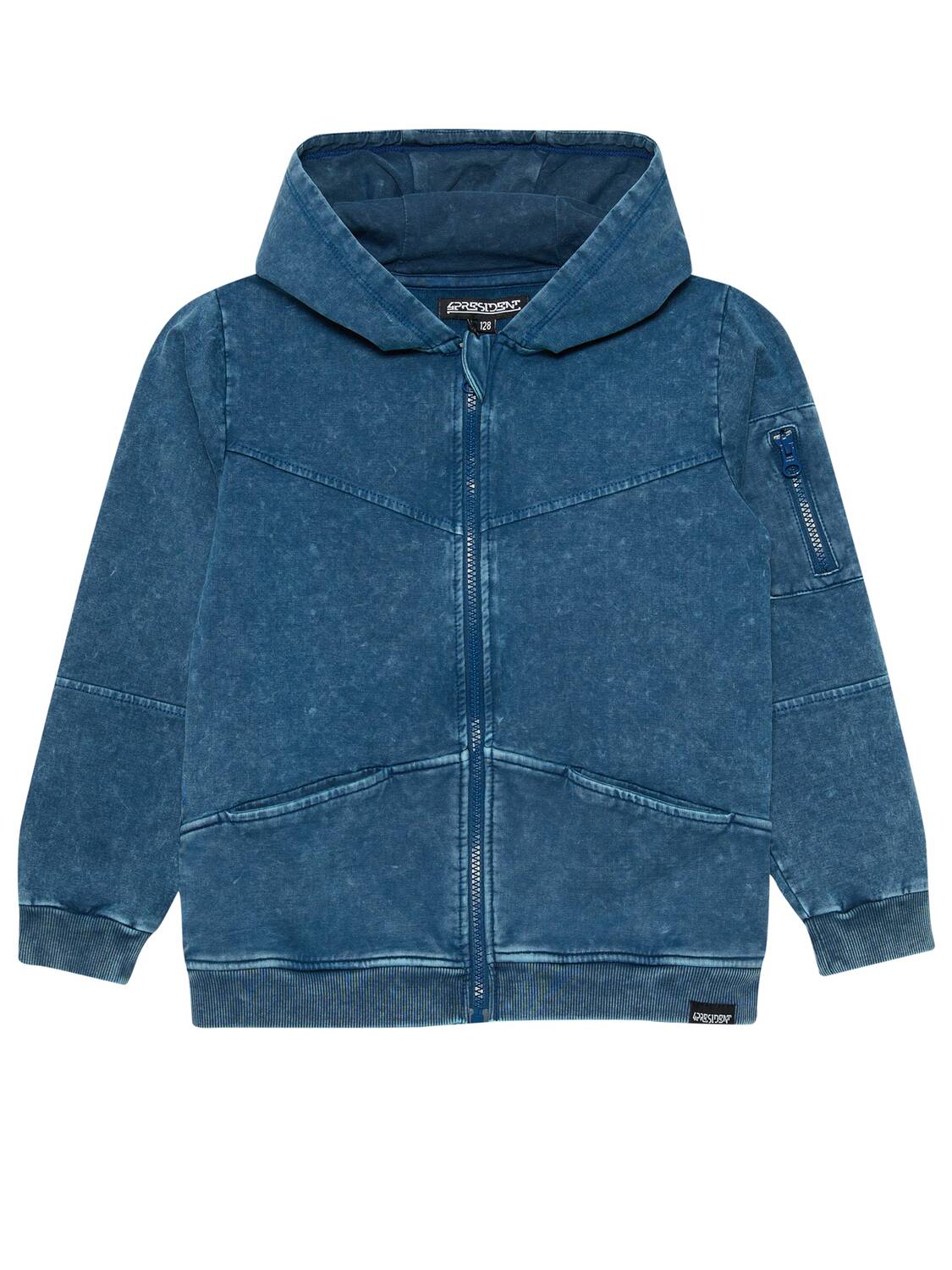 

4PRESIDENT Худи на молнии 'Nijs' в синем цвете