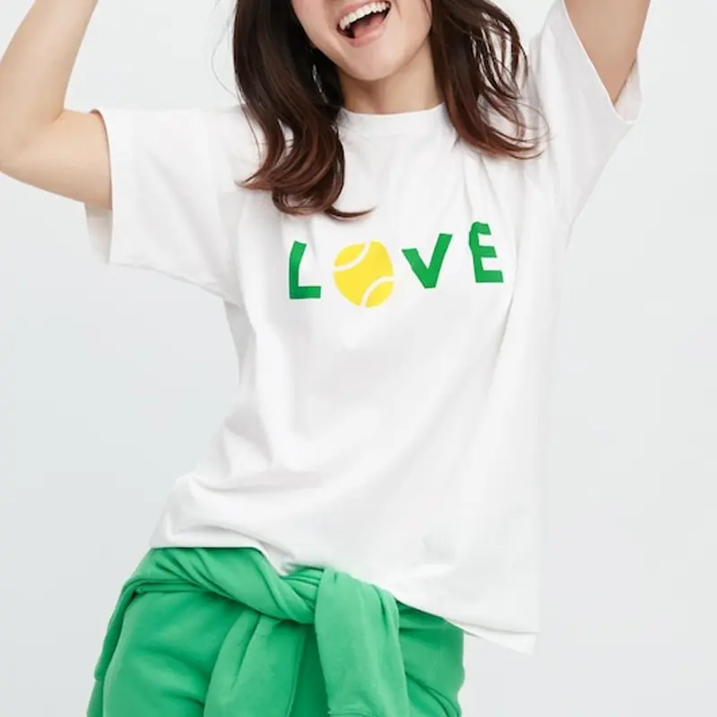 Мужская футболка Uniqlo Peace For All, белая — фото 4