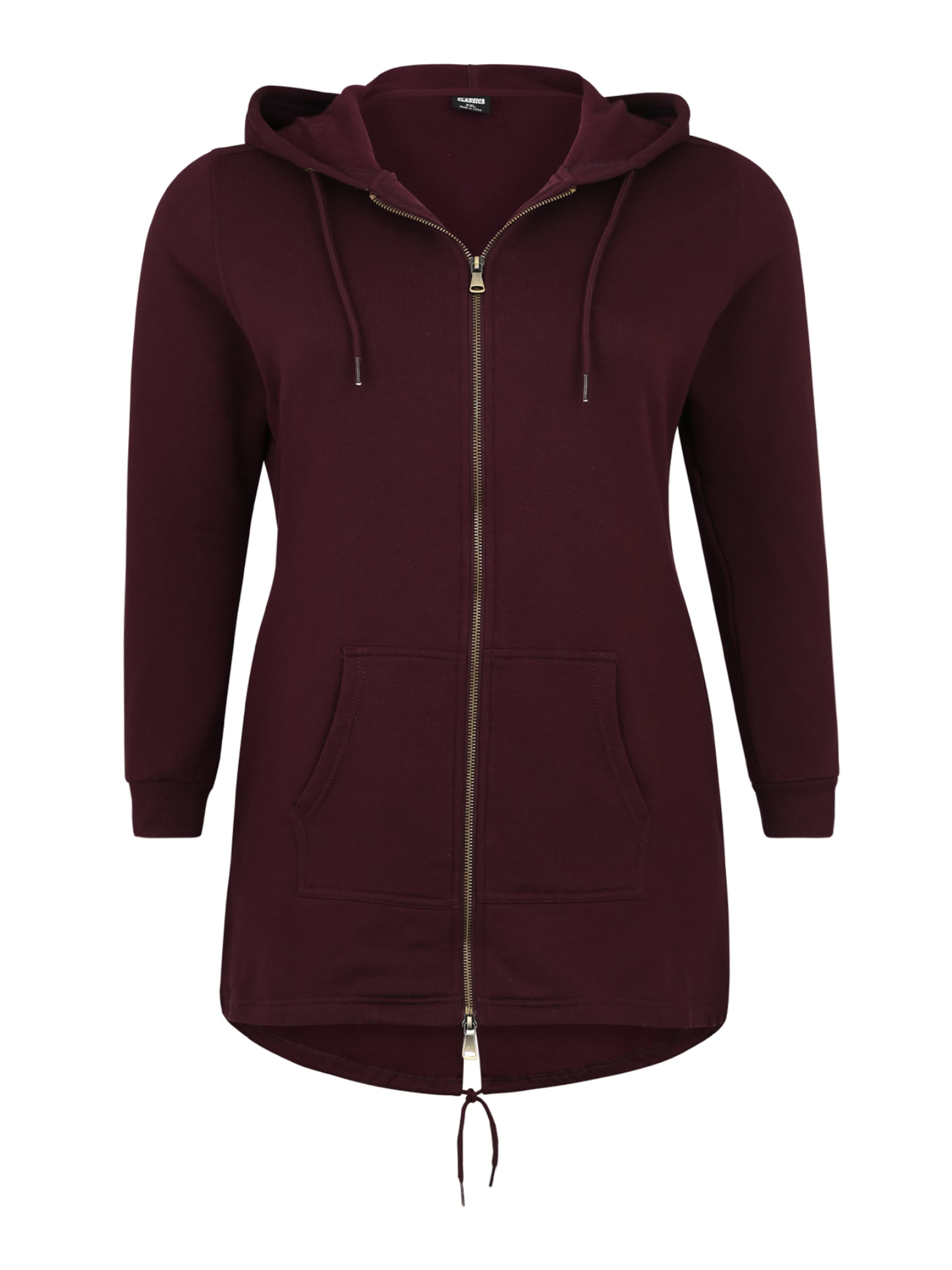 

Urban Classics Толстовка с молнией в винно-красном цвете, Красный, Urban Classics Толстовка с молнией в винно-красном цвете