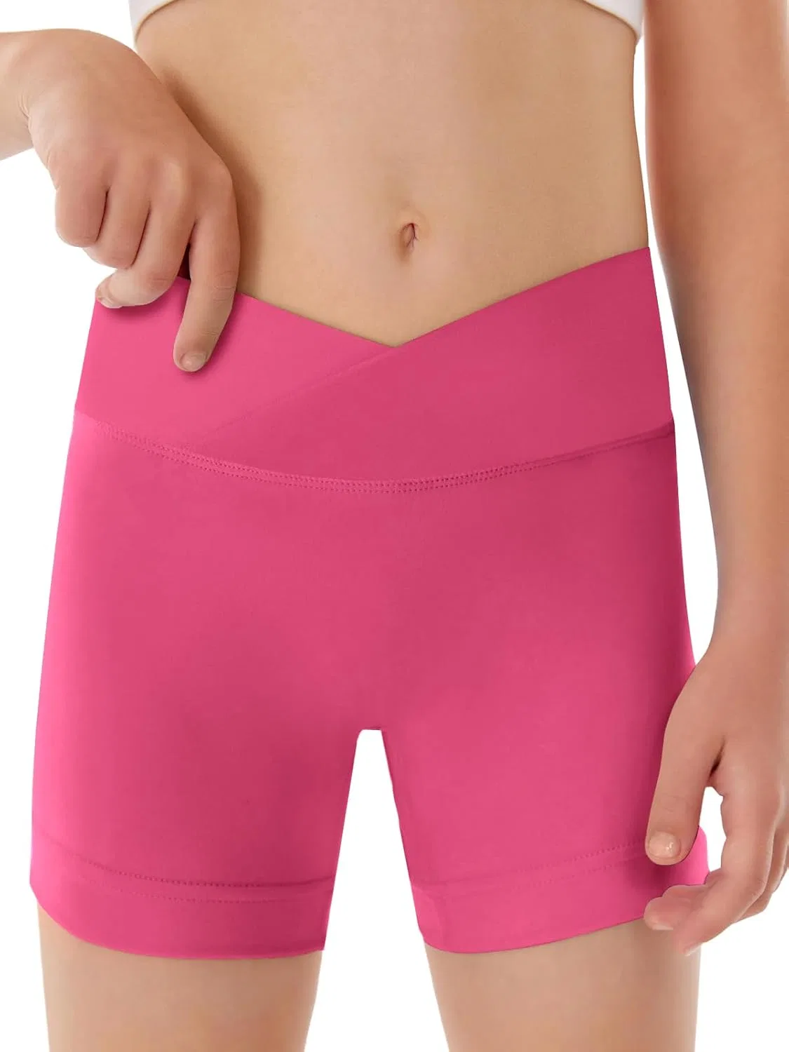 Спортивные шорты с V-образным поясом Haloumoning, цвет A-hot Pink