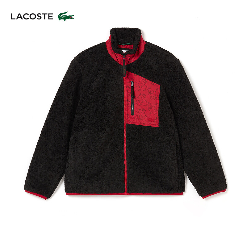 

Куртка мужская Lacoste с цветными блоками, черный / красный