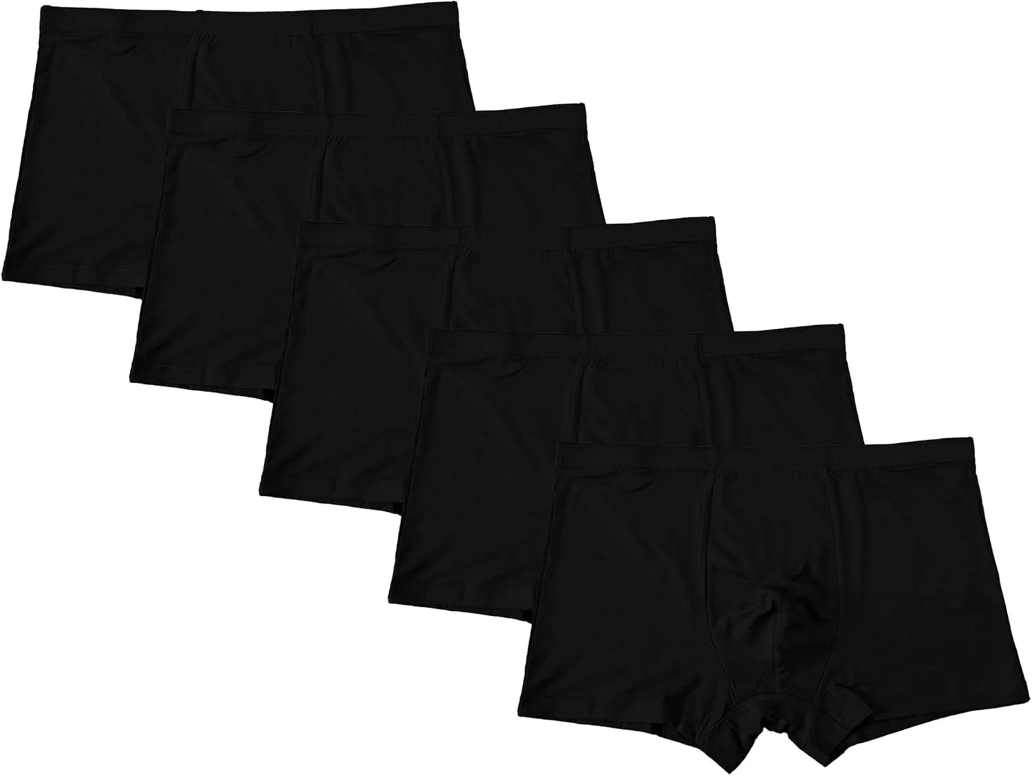 Боксеры мужские, дышащие, черный, 5 шт