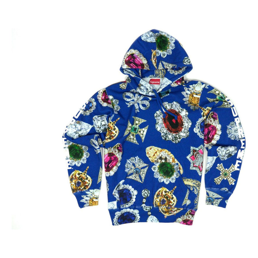 

Худи Supreme Jewels Hooded Sweatshirt Royal Printing Unisex Blue, синий