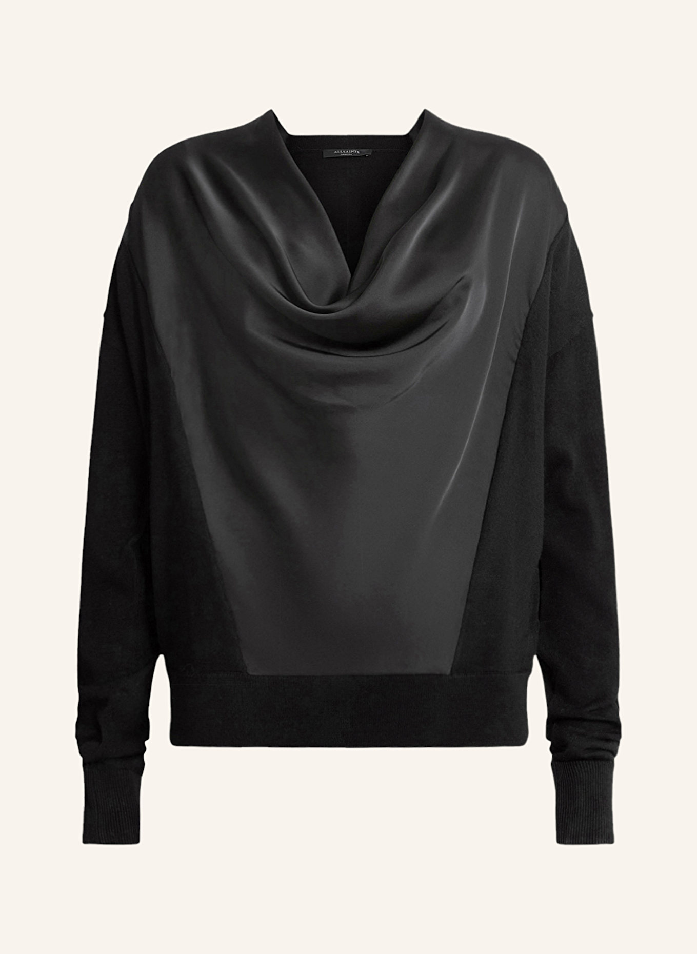 

Свитер Myra из смеси материалов Allsaints, черный