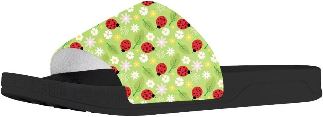 

Женские шлепанцы Forchrinse Hummingbird Rose, мужские душевые тапочки, нескользящие пляжные шлепанцы, летние сандалии для дома и улицы, красный