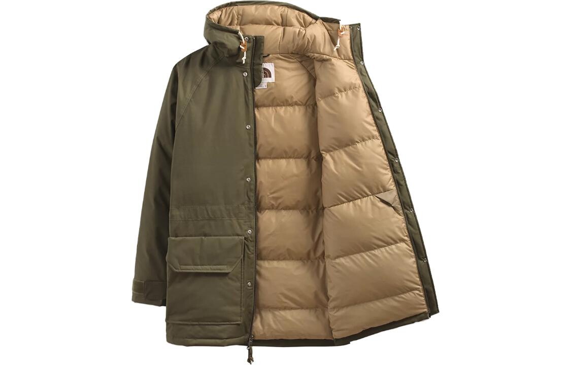 

Пуховик мужской оливково-зеленый The North Face, оливково-зеленый