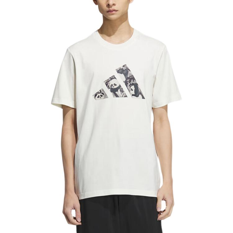 Adidas Футболка CAMO мужская белая — фото 4