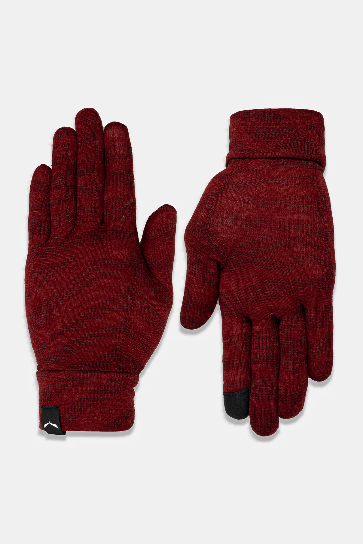 

Мериносовые кристальные перчатки Salewa, гранатовый