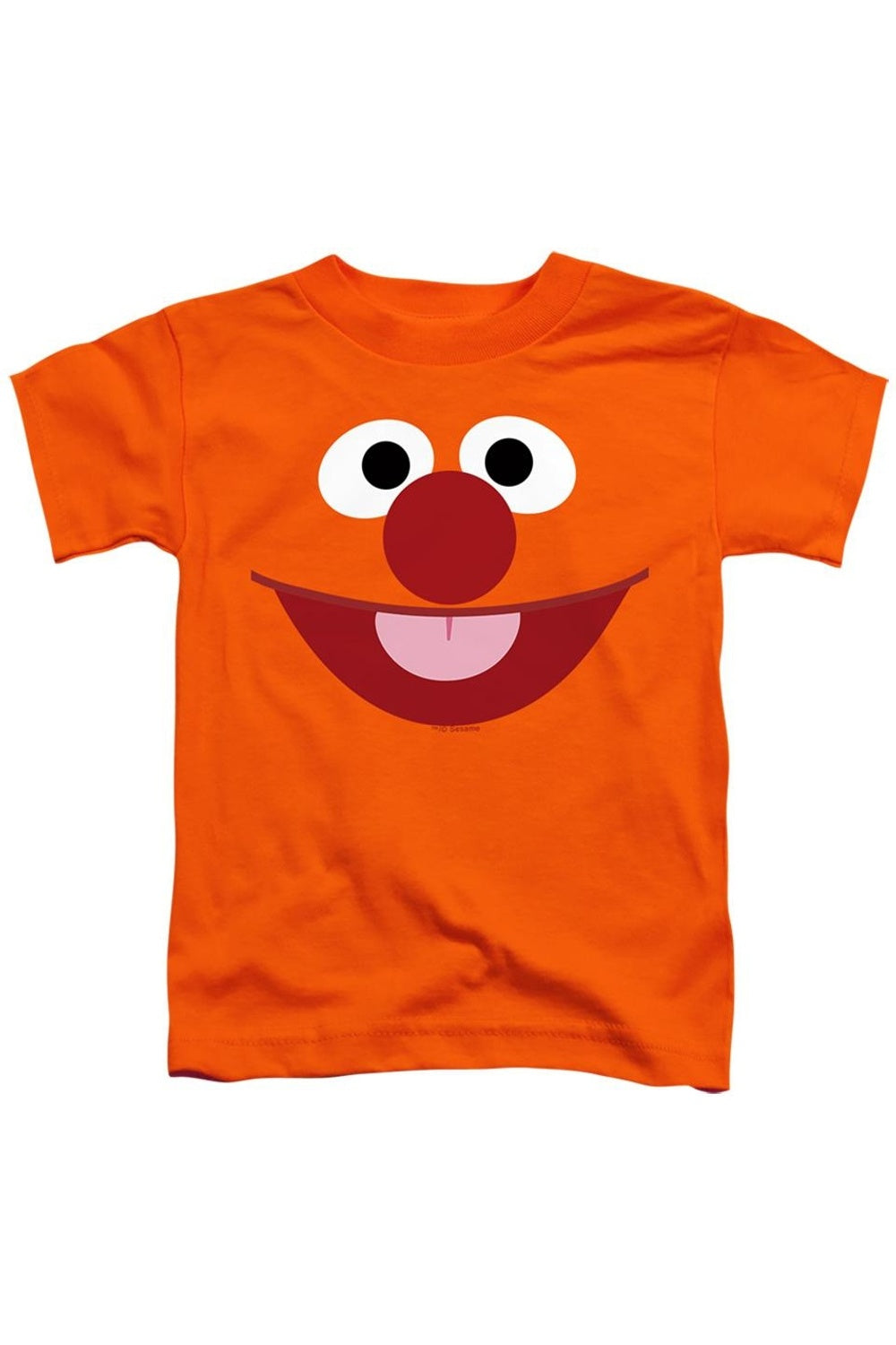 

Футболка с коротким рукавом для детей с изображением лица Эрни из "Улицы Сезам" Gildan, оранжевый