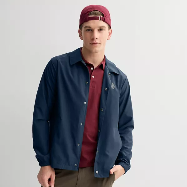 

Мужская легкая куртка на пуговицах Volcom, синий