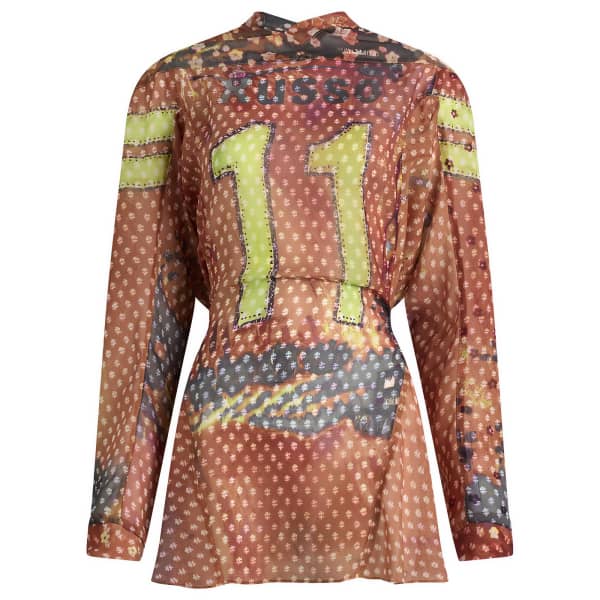 

Короткое платье с длинными рукавами Paolina Russo, muddy оранжевый