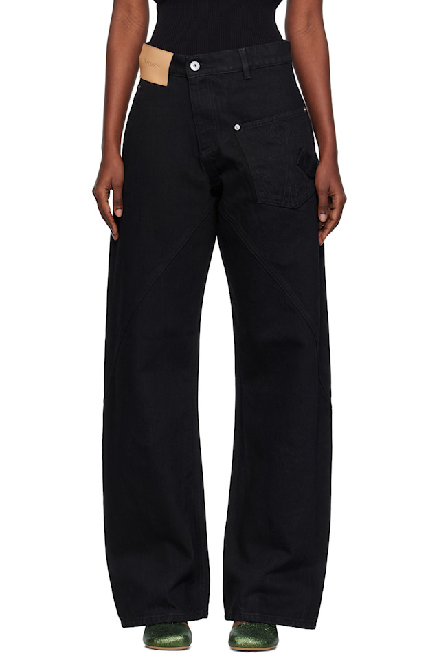 

Скрученные рабочие джинсы Jw Anderson, черный