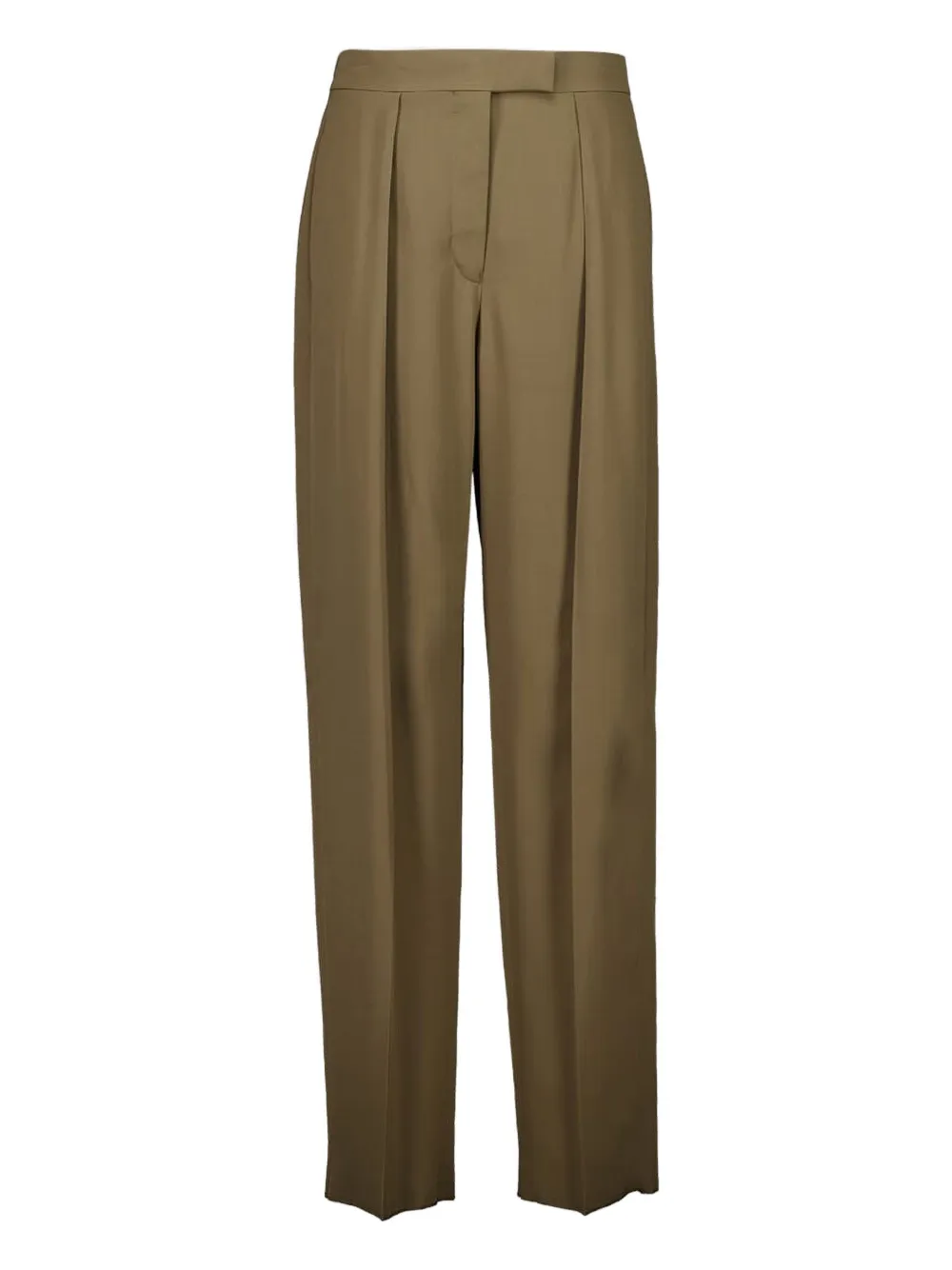 

Брюки со складками Ferragamo, коричневый